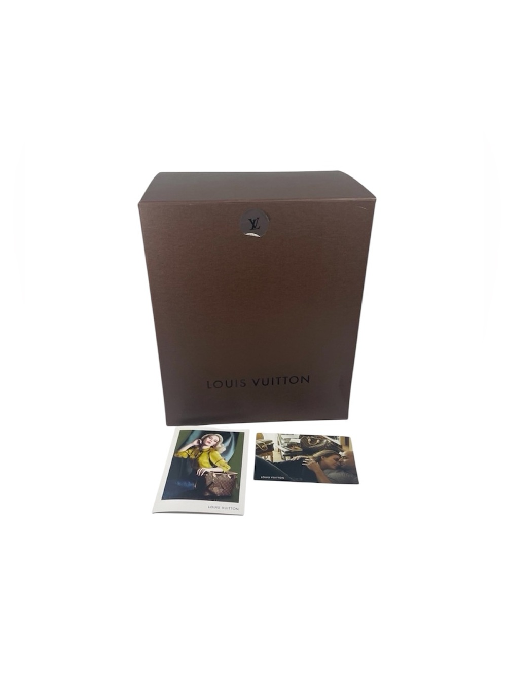 Louis Vuitton Brown Branded Gift Storage Box + Cards For Never Full 15x12.5x9.5